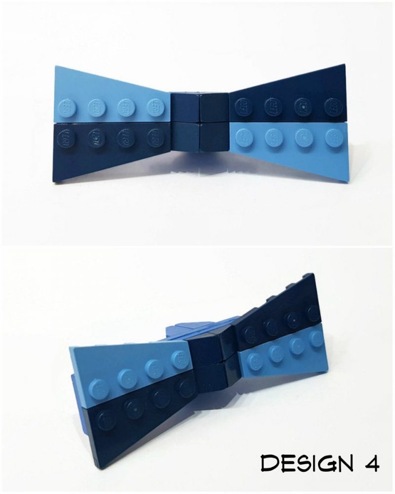 Geeky Two colored small bow tie