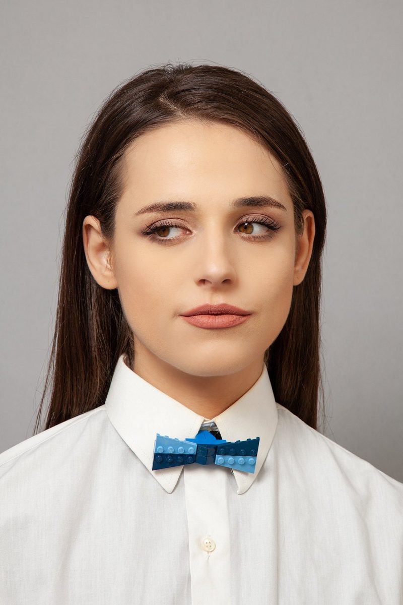 Two colored small bow tie