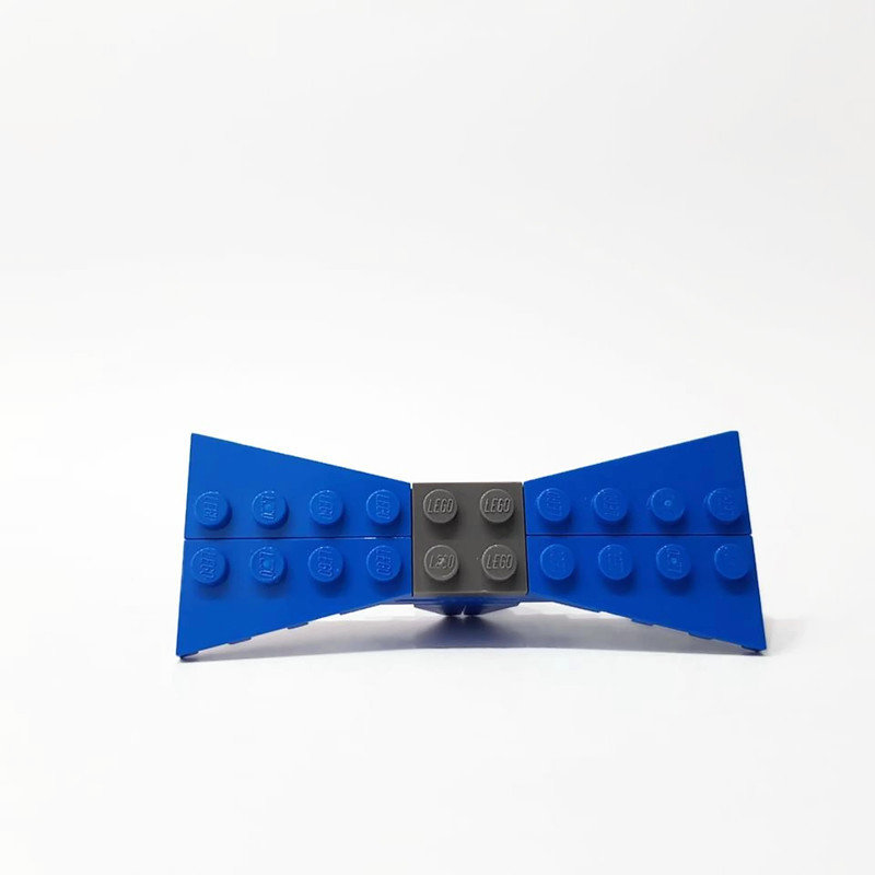 Funny blue bowtie for son
