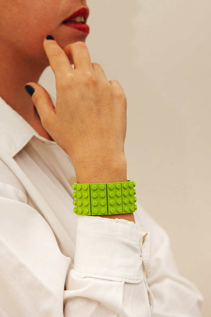 Monochrome brick bracelet 2x4