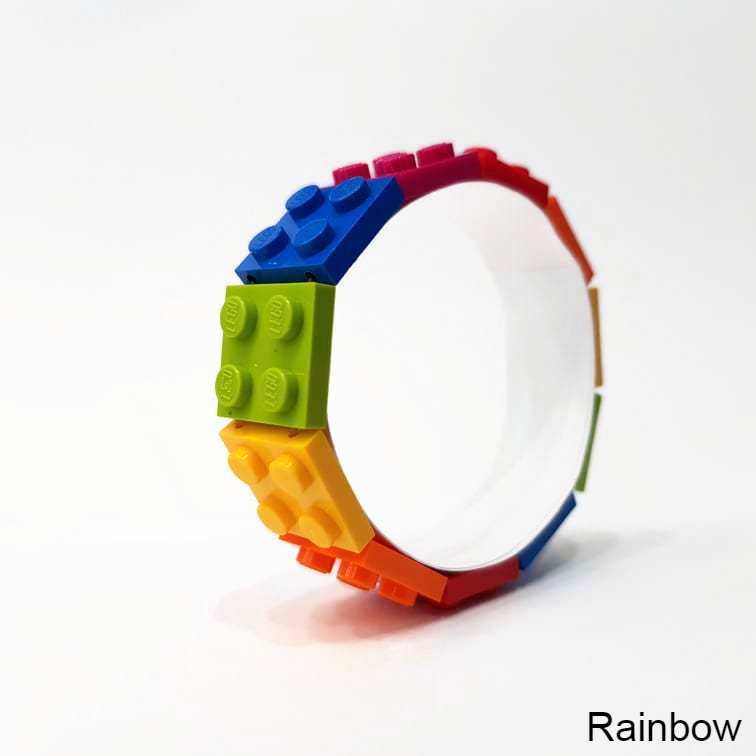 Pride bracelete handcrafted in rainbow colors