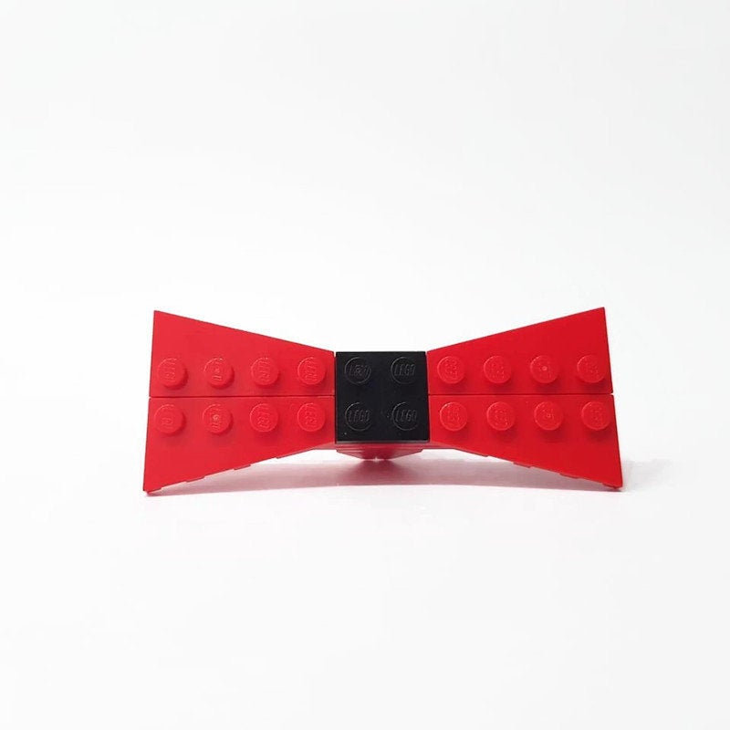 Red small brick bow tie