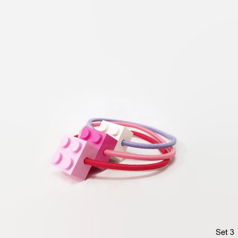 hair accessories for geeky girls made from building bricks
