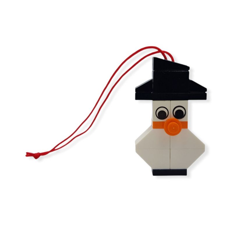 Snowman lego ornament to hang