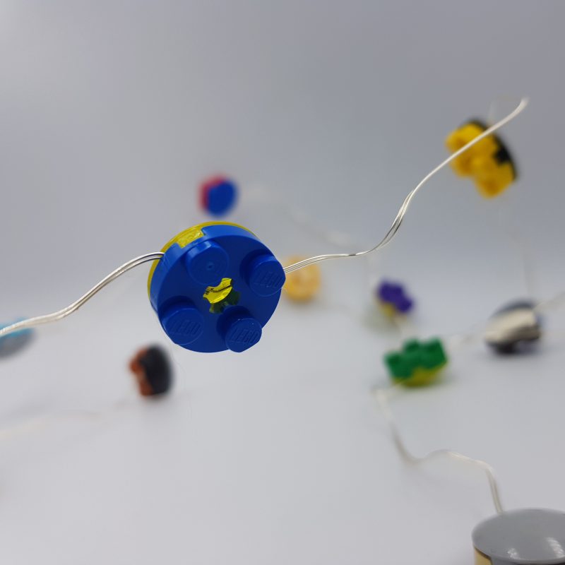 battery lights made with lego bricks