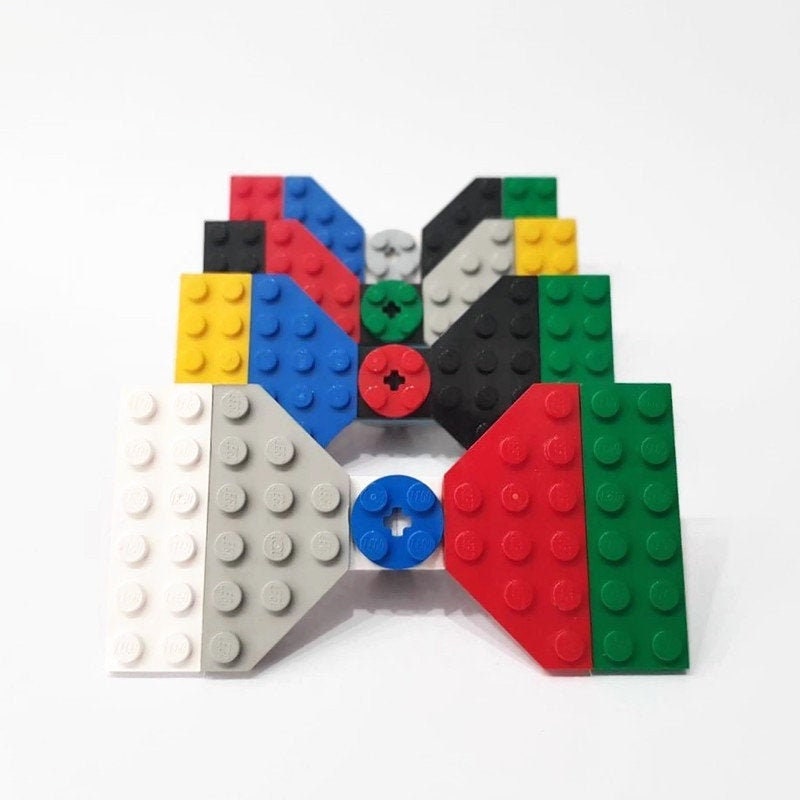 Colorfull lego bowties by thinkbricks