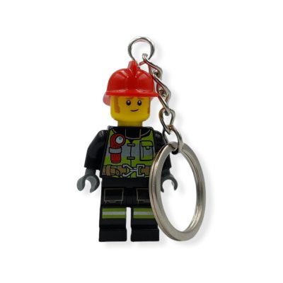 Firefighter figure keychain
