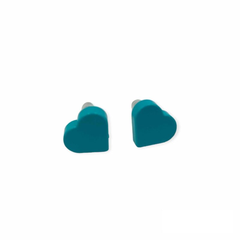 Heart brick earrings