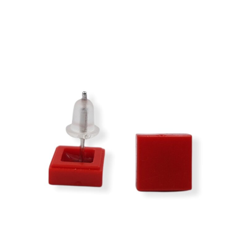 saint valenrines red lego earrings