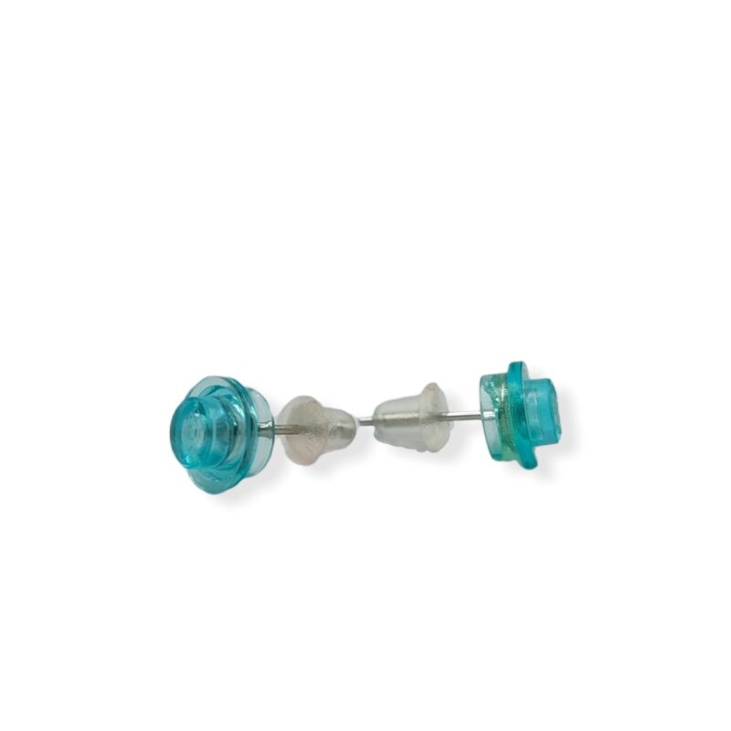 transparent light bule lego earrings