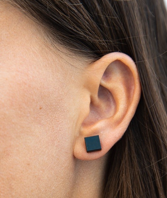 1x1 square tile earrings