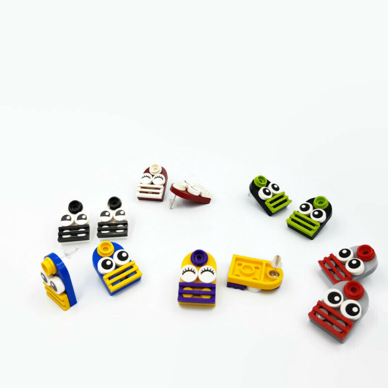 all options of different lego stud earrings