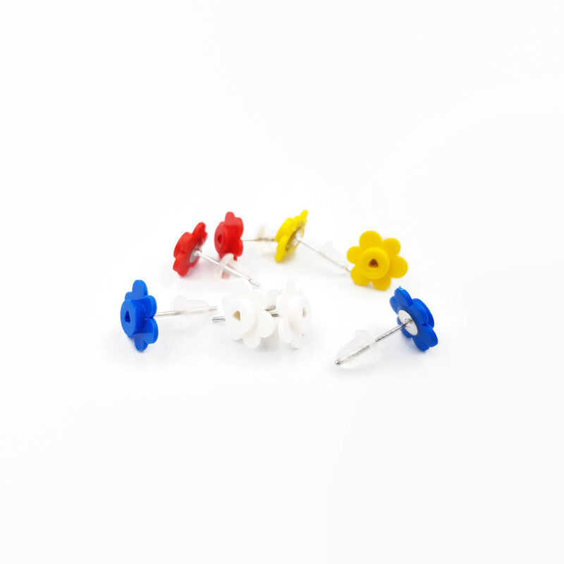 unique earrings from legos