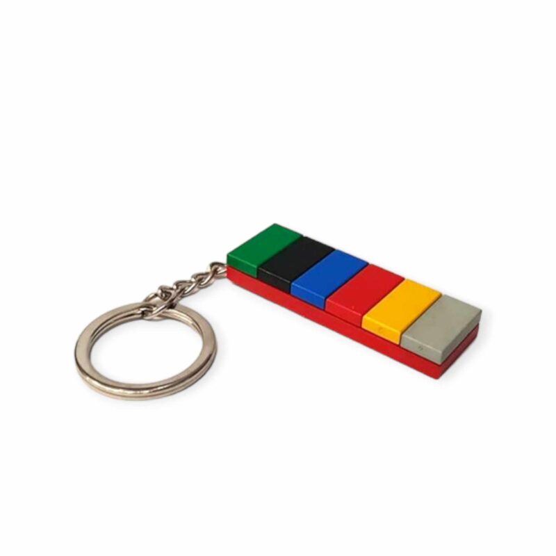 Colorful tile keychains 2x6