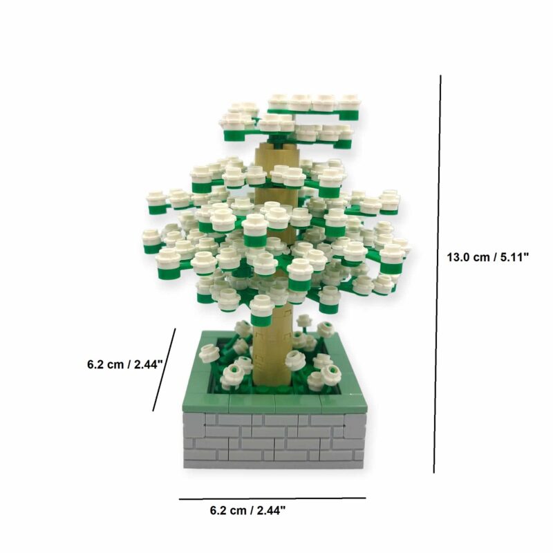 white lego tree