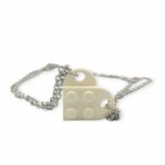 white love pendant made with lego bricks